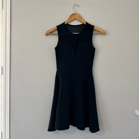 bebe Black Mesh Detail Cocktail Dress XXS - Picture 10 of 11